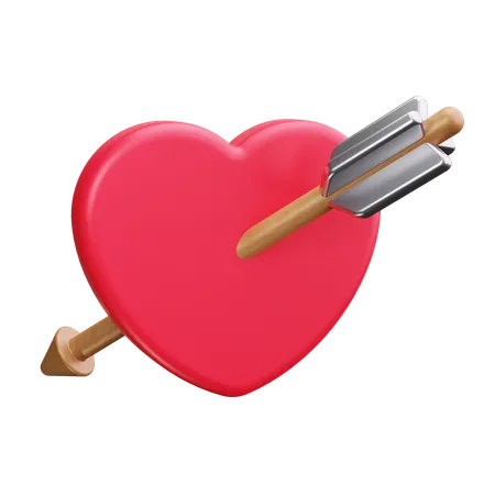 Flèche de coeur  3D Icon