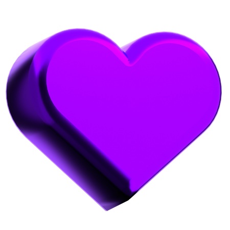 Forme abstraite de coeur  3D Icon