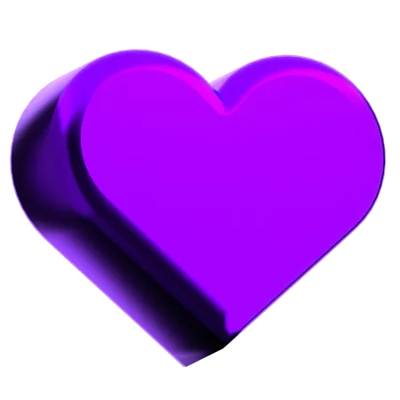 Forme abstraite de coeur  3D Icon