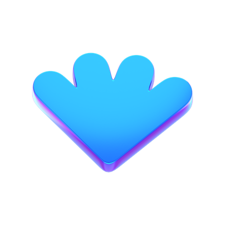 Forme abstraite de coeur  3D Icon