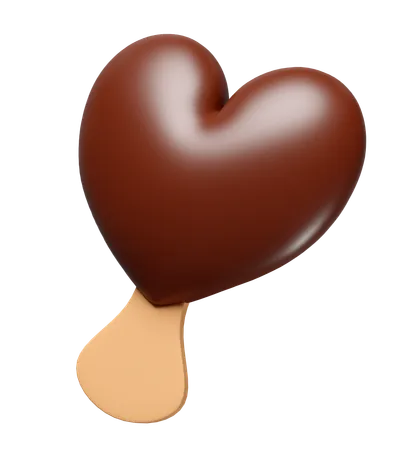 Glace au coeur  3D Icon