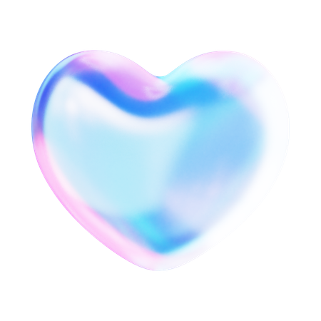 Coeur holographique  3D Icon