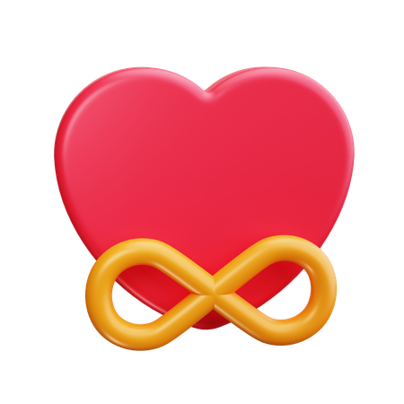 Coeur infini  3D Icon