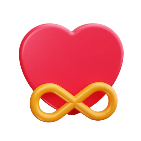 Coeur infini  3D Icon