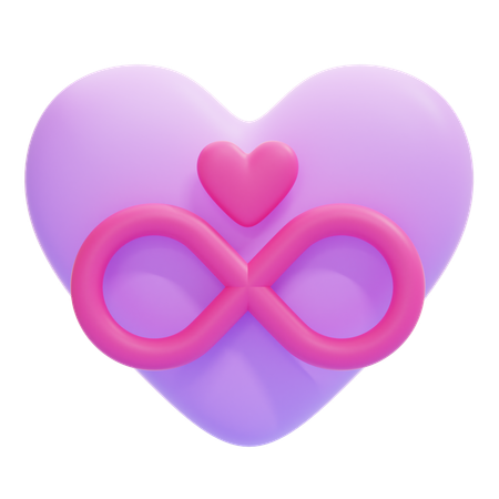 Coeur infini  3D Icon