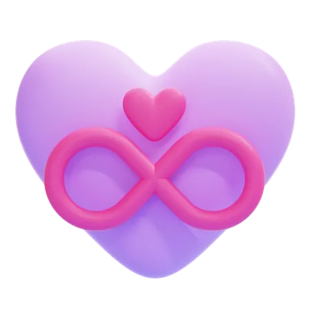 Coeur infini  3D Icon