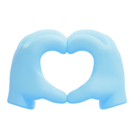 Coeur mains emoji  3D Icon