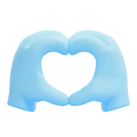 Coeur mains emoji  3D Icon