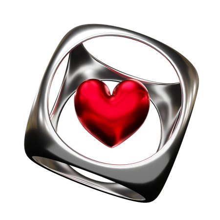 Coeur en métal  3D Icon