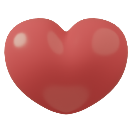 Coeur rose  3D Icon