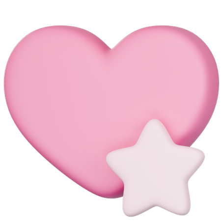 Coeur rose  3D Icon