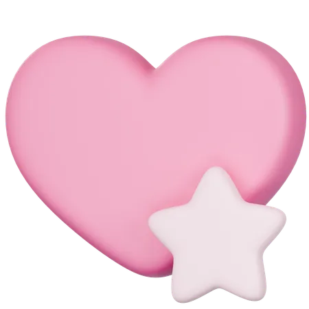 Coeur rose  3D Icon