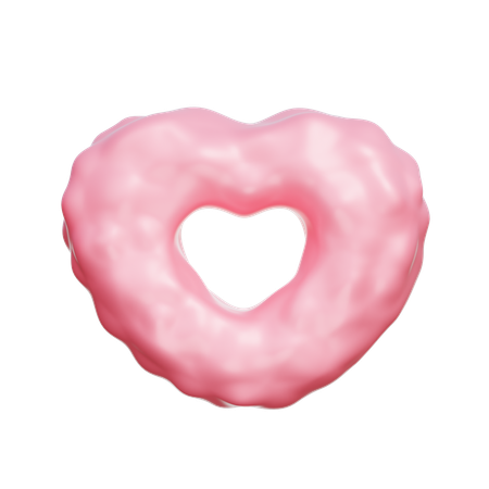 Coeur rose  3D Icon