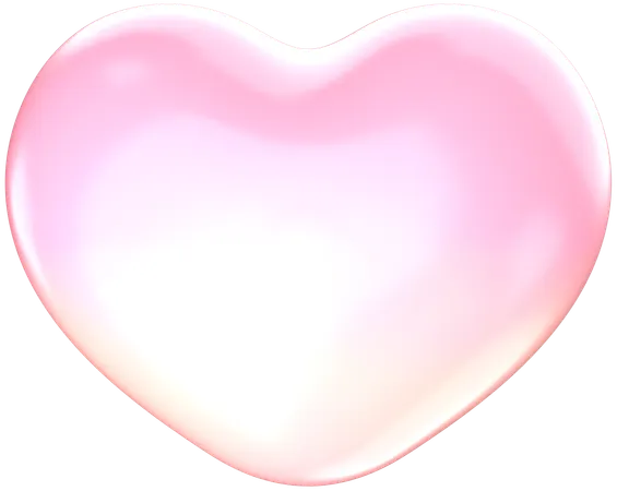 Coeur rose  3D Icon