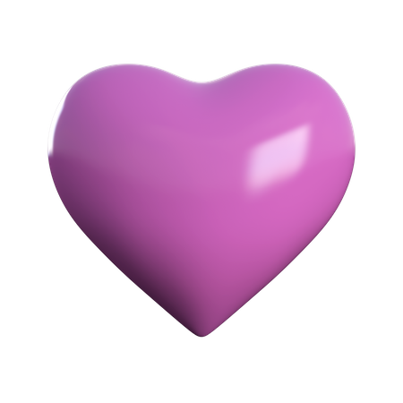 Coeur rose  3D Icon