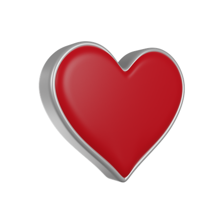 Coeur rouge  3D Icon