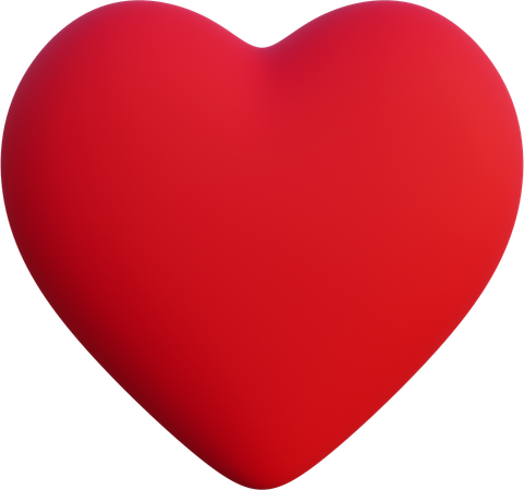 Coeur rouge  3D Icon