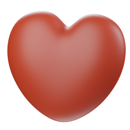 Coeur rouge  3D Icon