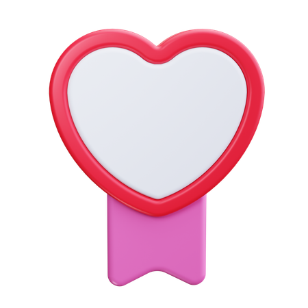 Ruban coeur  3D Icon