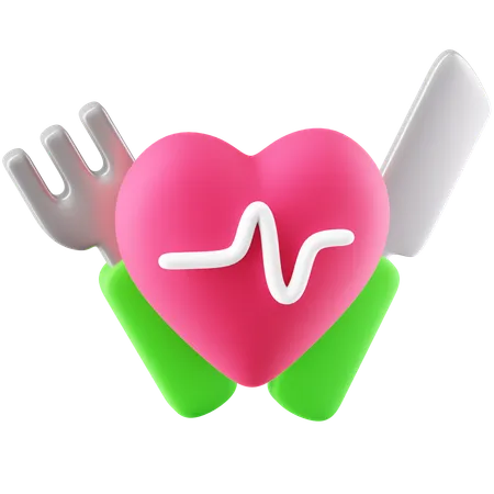 Coeur en bonne santé  3D Icon