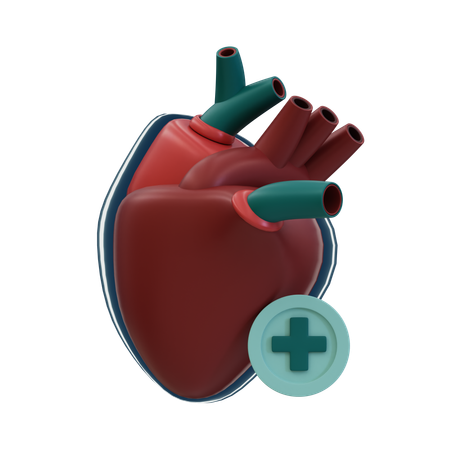 Coeur en bonne santé  3D Icon