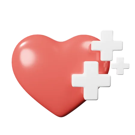 Coeur en bonne santé  3D Icon