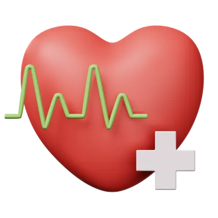 Coeur en bonne santé  3D Icon