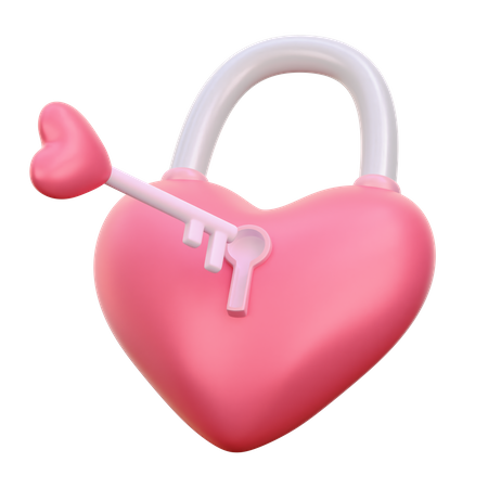 Serrure cardiaque  3D Icon