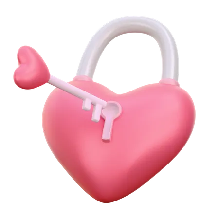 Serrure cardiaque  3D Icon