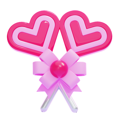 Sucette coeur  3D Icon