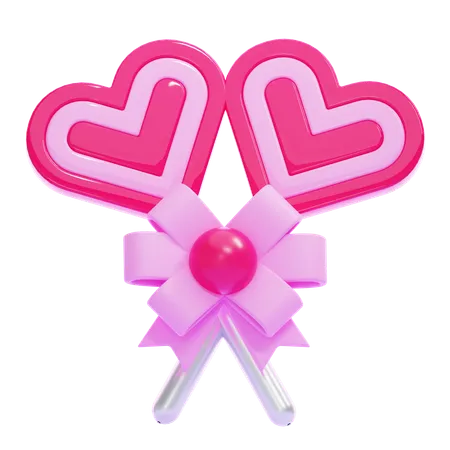 Sucette coeur  3D Icon