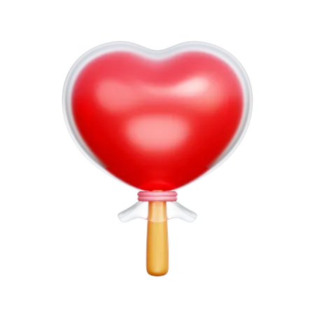 Sucette coeur  3D Icon