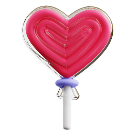 Sucette coeur  3D Icon