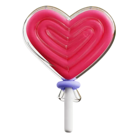 Sucette coeur  3D Icon