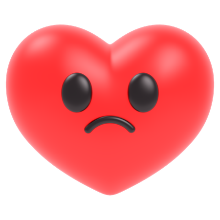 Coeur triste  3D Icon