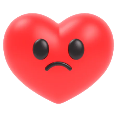 Coeur triste  3D Icon