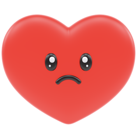 Coeur triste  3D Icon