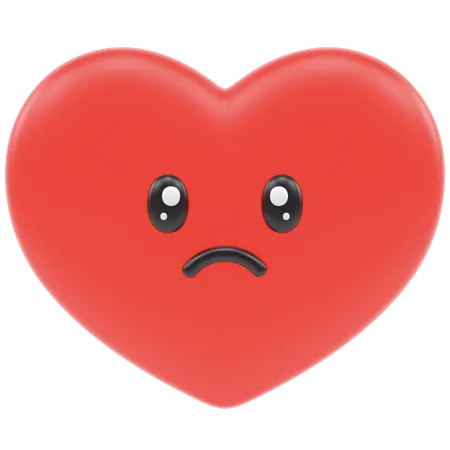 Coeur triste  3D Icon