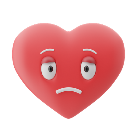Coeur triste  3D Emoji