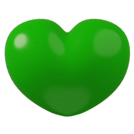 Coeur vert  3D Icon