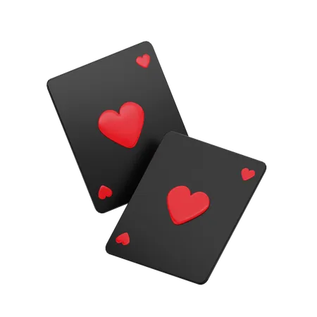 Carte de poker coeurs  3D Icon