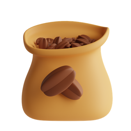 Coffe Beans Bag  3D Icon