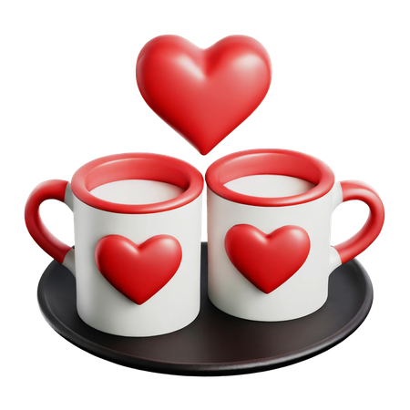 Coffe Date  3D Icon