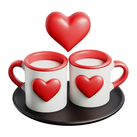 Coffe Date  3D Icon