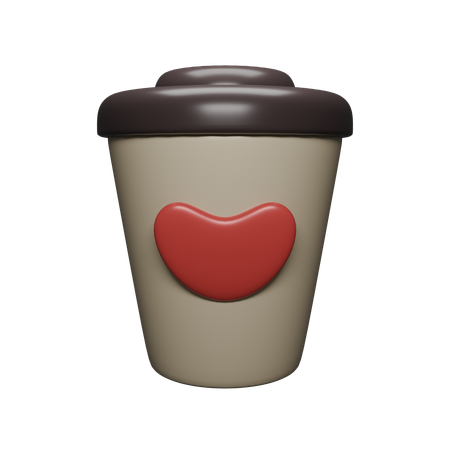Coffe Love  3D Icon