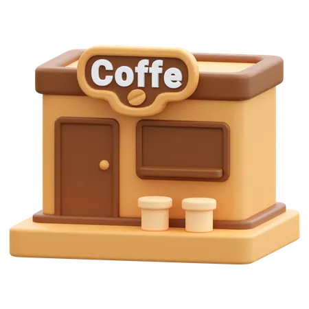 Coffe Shop  3D Icon