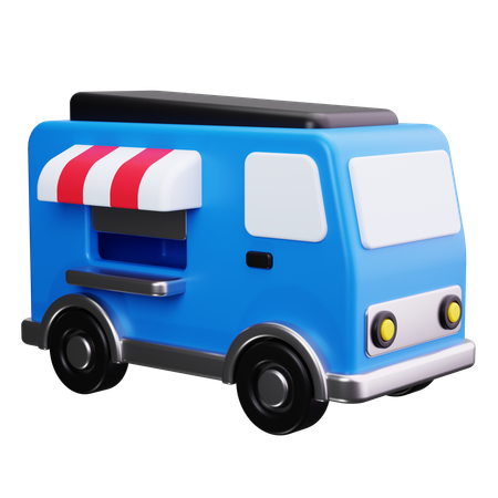 Coffe Truck  3D Icon