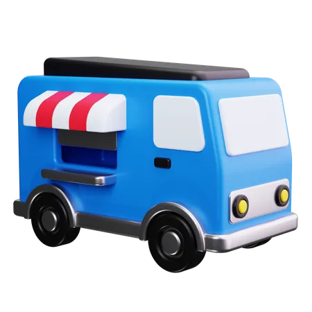 Coffe Truck  3D Icon