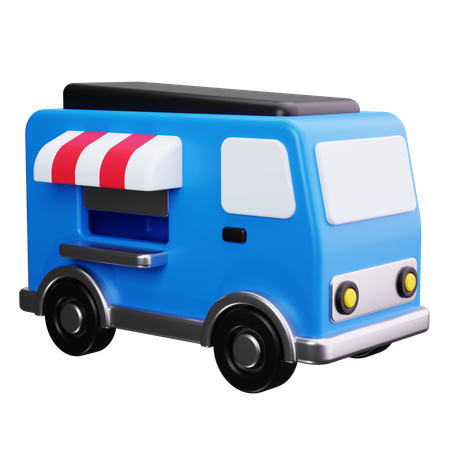 Coffe Truck  3D Icon