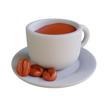커피  3D Icon